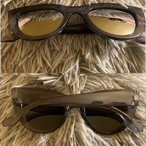 Grey cat eyes sunglasses